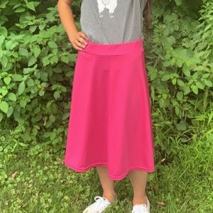 Full magenta skirt